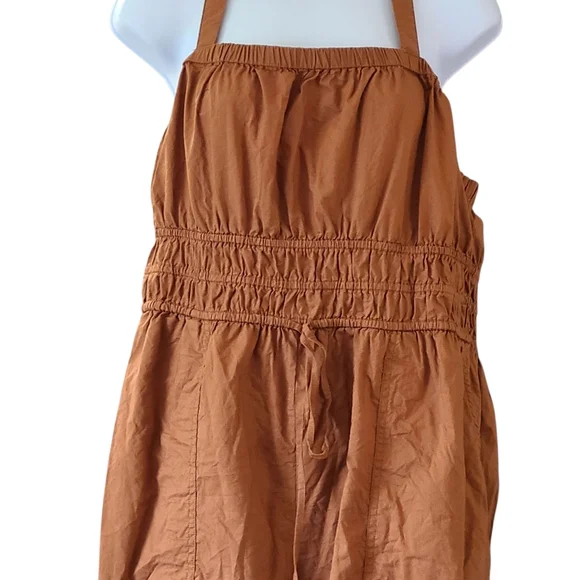 Universal Threads Cotton Jumpsuit Overall Bohemian Hippie Orange XL - Picture 4 of 7